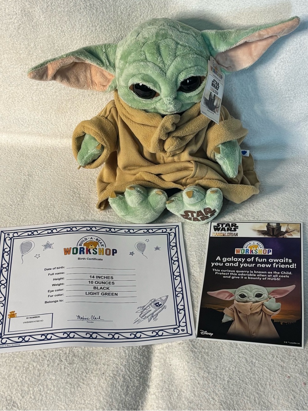 Star Wars Grogu Plush – Light Green with Tan Robe